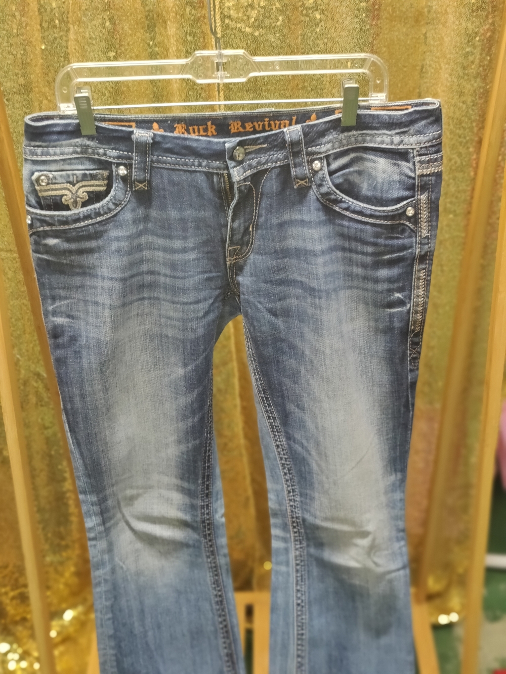 Rock Revival Women's Mid Wash Bootcut Jeans - Blue Sz 30